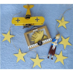 Kikki & Frankie Bunting Lemon Yellow Stars
