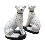 Ceramic Leopard Figurine Set H16.5CM W11CM Each