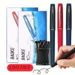 12PCS SET Neutral Pen Refill 1.0MM 0.7MM 0.5MM Black Blue Red Ink High-capacity Matte Signing Painting Art Design Student Callig