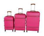 Smte Hot Pink 3-PIECE Luggage Set With Keychain