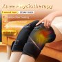 1PC Heating Knee Massager Knee Elbow 2-IN-1 Heating Vibration Massager Portable Hot Compress Massager Relieve Joint Pressure Suitable For Office Study Etc.