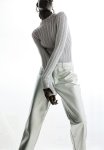 Shimmering Rib-knit Jumper - Silver