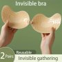 Invisible Stick-on Lift Bra Strapless & Seamless Push Up Self-adhesive Bra Soft & Supportive Women's Lingerie & Underwear