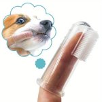 Soft Silicone Pet Finger Toothbrush - Recyclable Dog And Cat Teeth Cleaning Tool For Bad Breath And Tartar Care - Gentle Bristle