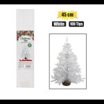 Xmas Tree D Cor 45CM White Xmas Tree 100 Tips 067-001017