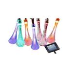 A 30-LED Solar Raindrop String Fairy Light - Multi Color