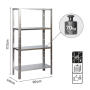 Metal Shelving 4 Tiers W90XD40XH173CM