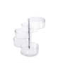 Rotating Jewelry Storage Box With 5 Layers Dust Proof Lid