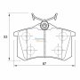 Stone Brake Pad Set Rear SP20961 / SP10820