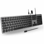Macally Full Size Wired Usb-c Keyboard With USB Ports