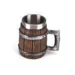 Wooden Barrel Beer Mug