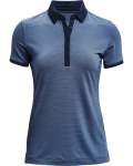 Women's Ua Zinger Short Sleeve Polo - Mineral BLUE-470 Sm