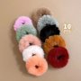 10pcs Colorful Plush High Elastic Hair Ties For Girls Retro Simple Daily Hair Ties