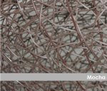 Round Woven Ottoman - Mocha