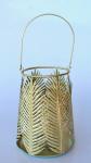 Champagne Color Metal Lantern – 32X22CM