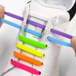 16PCS SET Silicone Elastic Laces No Tie Up Shoe Laces Lazy Shoe Laces T Shaped No Tie Ups