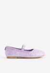 Glittery Ballet Pumps - Light Purple Wish