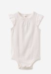Cotton On The Sleeveless Broderie Ruffle Bubbysuit - Vanilla