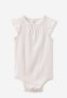 Cotton On The Sleeveless Broderie Ruffle Bubbysuit - Vanilla