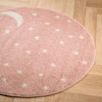 Echo Round Carpet Pink Peony