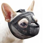 Mayerzon Short Snout Dog Muzzle For French Bulldog With Full Pant Design To Prevent Eating Biting Soft Mesh Dog Muzzle For Shih