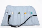 Paizley Pen Roll – 10 Pen – Iced Blue Topaz