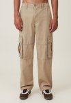 Cotton On Baggy Cargo Pant- Light Camel Ripstop