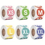 Round Size Marker Stickers For Clothing - Semi-matte Finish Disposable Paper Labels For Everyday Office Use