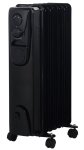 Alva 7 Fin Oil Filled Heater Glossy Black -