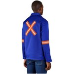 Site Premium Polycotton Jacket - Reflective Arms & Back - Orange Tape - Royal Blue 5XL