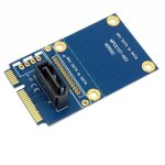 MINI Sata To 7 Pin Sata MINI Pci-e Hdd Hard Disk Drive Expansion Adapter Card Blue