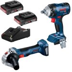 Bosch - Cordless Impact Wrench Angle Grinder With 2X2AH Batts And Charger