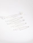 Silver Pearl Hair Pin Pack