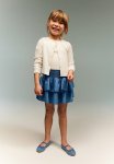 Tiered Skirt - Blue