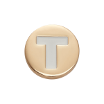 Goldair Gold Letter T Jibbitz - Multi Osfa