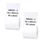 NB202 - - B1 B21 B3S B4 - 50X80MM - 95 White Labels 2