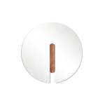 Prima Wall Mirror - Walnut 1000MM Diameter X 22MM