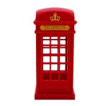 Vintage Telephone Booth Designed USB Charging LED Night Lamp Retro Classic Booth Rechargeable LED Night Light Touch Sensor For H