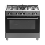 Totai Ts 90 Cm 5 Burner Gas Stove With Electric Oven Stainless Steel