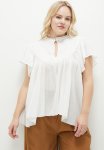 Edit Gathered Detail Notch Blouse - Milk