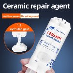 Bangkate Ceramic Repair Agent - 50ML Tube White Liquid Glue For Porcelain Crack Hole And Scratch Fixing Stain Resistant Water-re