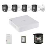 Hikvision 4 Channel 1080P Smart Hybrid Complete Kit - Audio