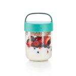 L Ku Jar To Go 400ML - Turquoise Coral - Turquoise