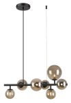Star Lighting 7 Light Horizontal Molecular Glass Ball Pendant Light Fitting Matte Black
