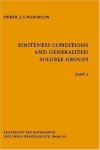 Finiteness Conditions And Generalized Soluble Groups: Part 2 Ergebnisse Der Mathematik Und Ihrer Grenzgebiete. 2. Folge