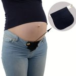 Women's Maternity Elastic Waistband Extender - Comfortable Stretch Belt For Pregnancy Casual & Work Wear