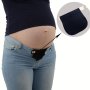 Women's Maternity Elastic Waistband Extender - Comfortable Stretch Belt For Pregnancy Casual & Work Wear