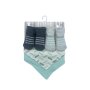 Every Bib And Sock Set Grey/mint 4 Pack