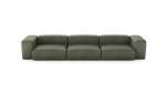 Three Module Sofa - Leather - Olive - 377CM X 115CM