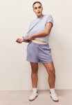Boxy-style Cotton T-Shirt - Light Dusty Blue